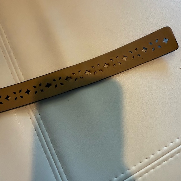 Kate Spade Perforated Black Belt XL GUC - Picture 5 of 6